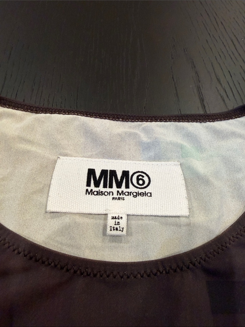 Maison Margiela MM6 Pixelated Brown and Cream Bodysuit - Picture 3 of 7